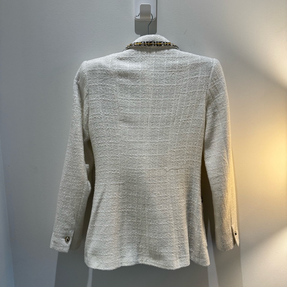 ZARA — TWEED BLAZER WITH SHOULDER PADS - Picture 6 of 6